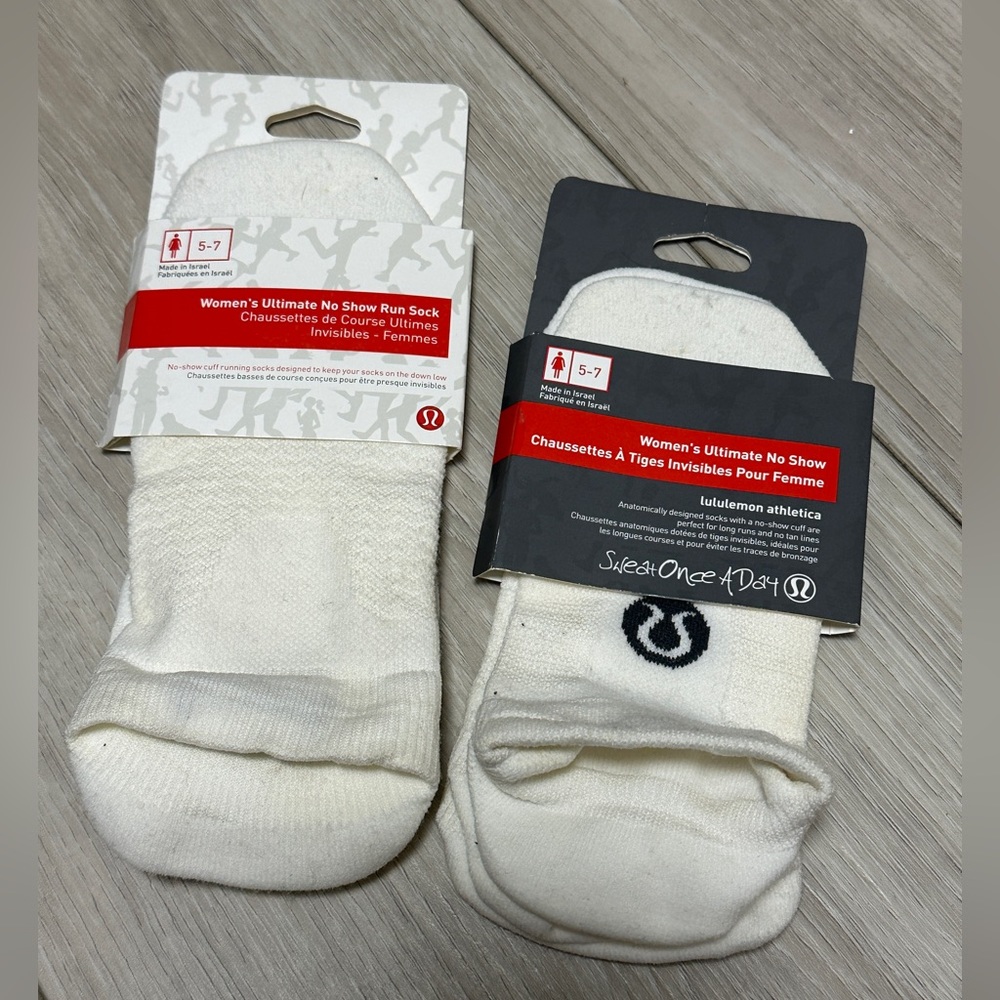 COPY - Brand new Lululemon socks — white pair on the left is available